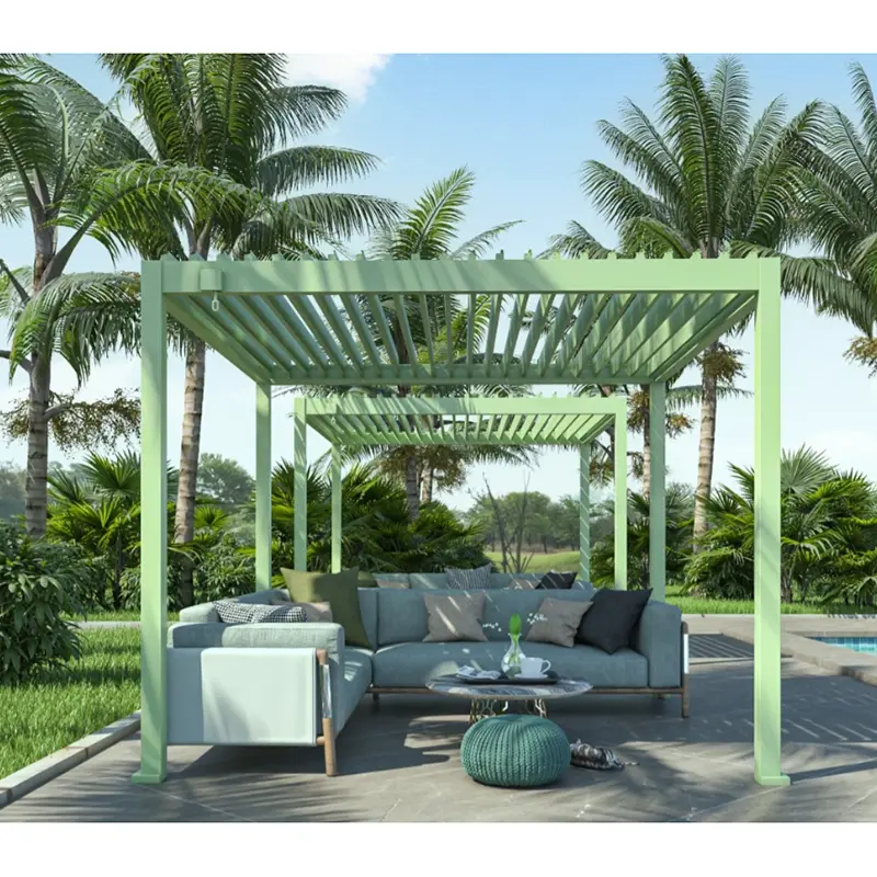 Handmatig uitschuifbaar tuinhuisje