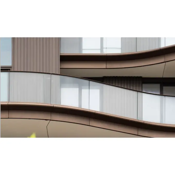 Gevormd glas voor balustrades