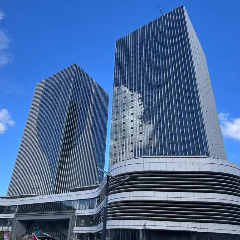 Standaard unitized vliesgevels